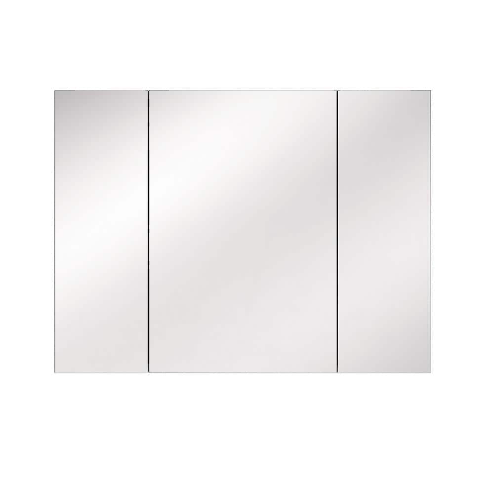 40 in. W x 30 in. H Aluminum Medicine Cabinet with Triple Door Mirror Door Adjustable Shelves price history on PriceWatchPro