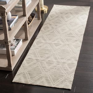 Marbella Light Brown/Ivory 2 ft. x 6 ft. Geometric Runner Rug