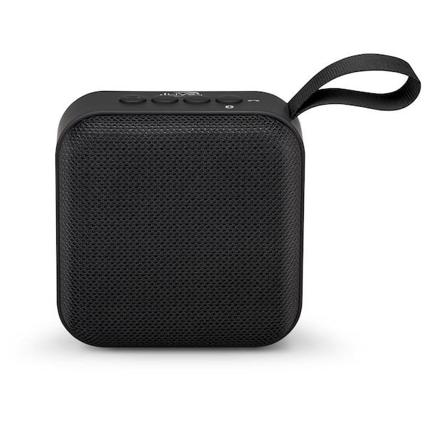 iLive Portable Bluetooth Wireless Fabric Speaker in Black ISB20B - The Home  Depot