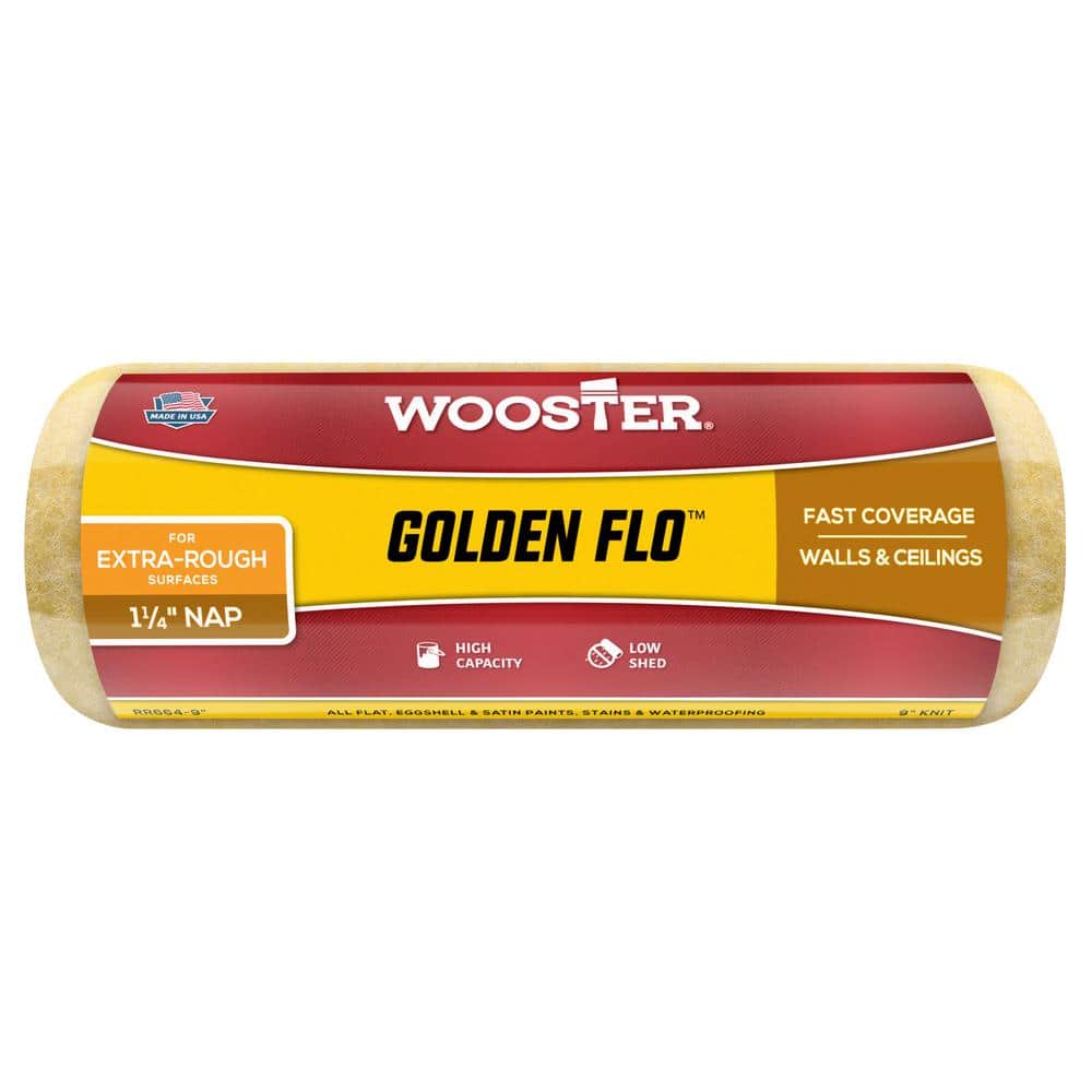 9 in. x 1-1/4 in. Golden Flo Medium-Density Fabric Roller Cover price history on PriceWatchPro