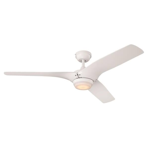 GE Arrowood 60 in. LED Indoor White Ceiling Fan