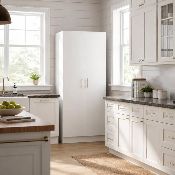Klair Living Modex White Multi-Purpose Utility Storage Cabinet (2
