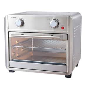 1700-Watt 24 qt. Silver Convection Air Fryer Toaster Oven