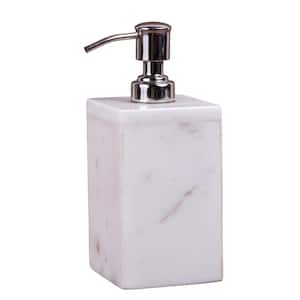 Taj Natural Marble Liquid Soap Dispenser in Off-White Color