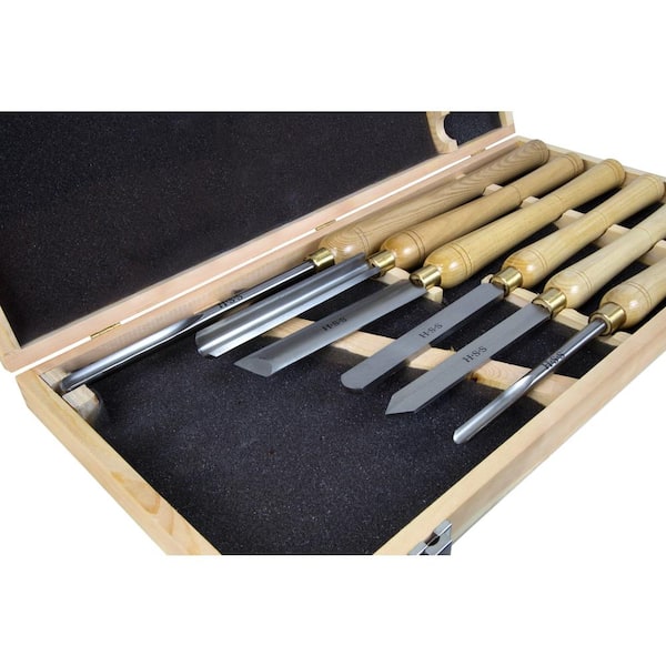 WEN CH15 16 in. to 22 in. Artisan Chisel Set with High-Speed Steel Blades and Domestic Ash Handles (6-Piece) - 2