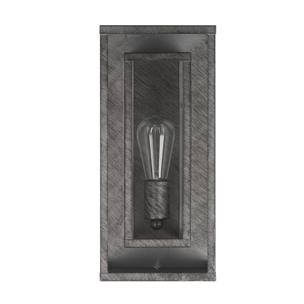 Montague Brushed Grey Vintage Outdoor 1-Light Wall Sconce