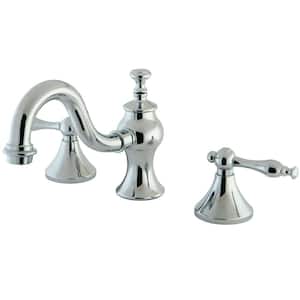 Naples Lever 8 in. Widespread 2-Handle High-Arc Bathroom Faucet in Chrome