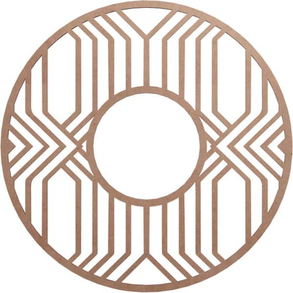 Ekena Millwork 0.25 in. x 8 in. x 22 in. Wood Medallion Moulding