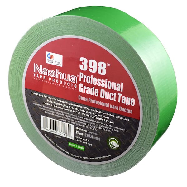 Nashua Tape 1.89 in. x 60.1 yds. 398 All-Weather Green HVAC Duct Tape