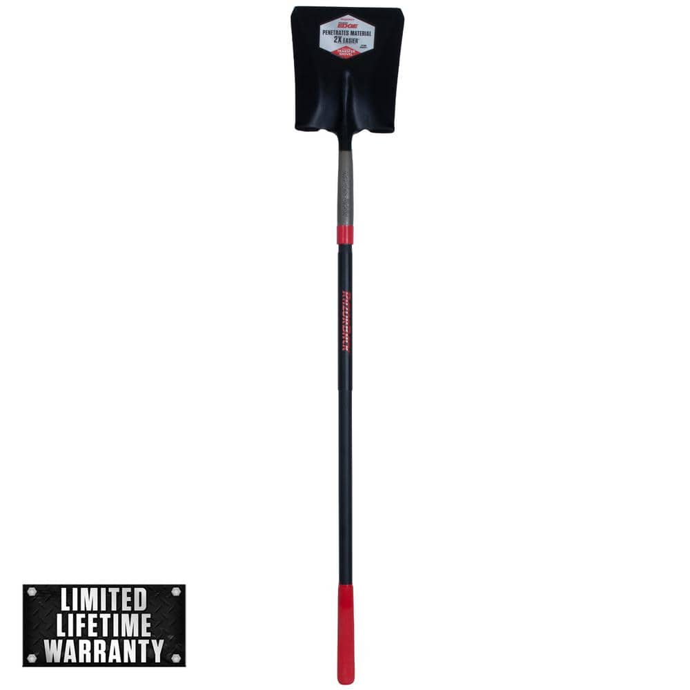 Razor-Back PowerEdge 48.75 in. Fiberglass Handle Square Point Shovel 3594500 - The Home Depot