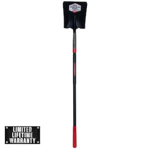 PowerEdge 48.75 in. Fiberglass Handle Square Point Shovel