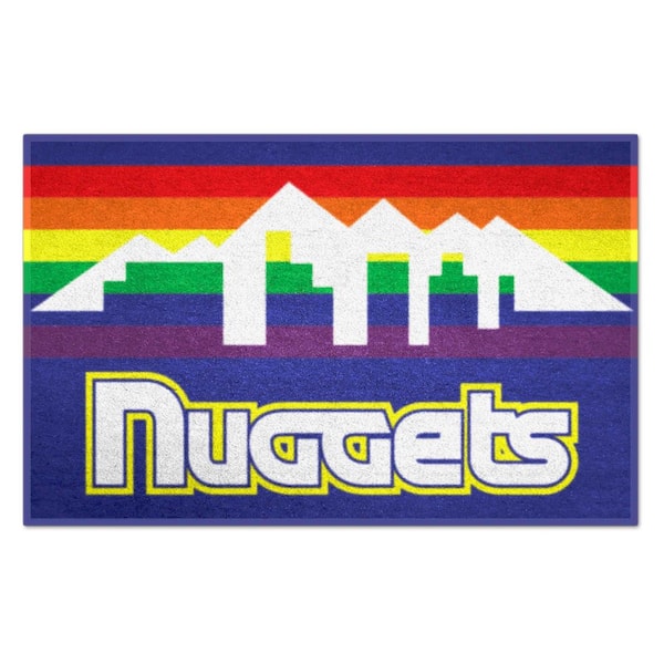 FANMATS NBA Retro Denver Nuggets Blue 2 ft. x 3 ft. Starter Mat Area Rug