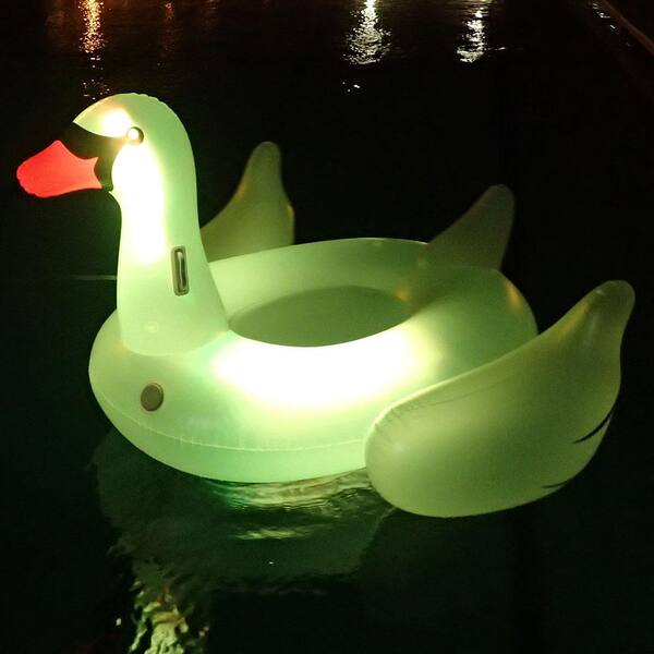 Swimline Giant LED Light Up Swan Float 