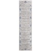 SAFAVIEH Brentwood Light Gray/Blue 2 ft. x 8 ft. Border Geometric ...