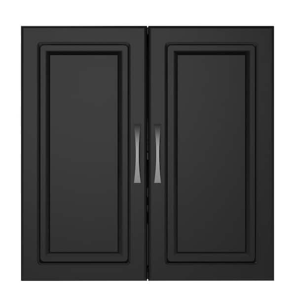 Ameriwood Home Trailwinds 24 in. Obsidian Black Wall Cabinet