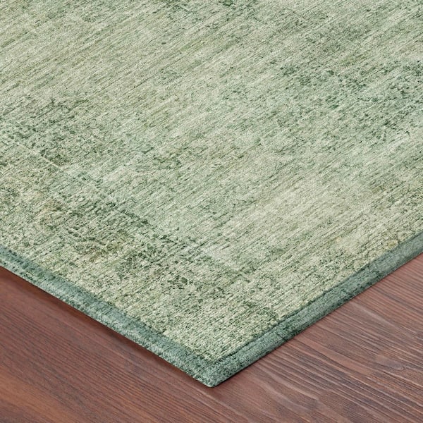 Chantille Machine Washable Indoor/Outdoor Abstract ACN2726 Aloe 10 ft. x 14 ft. Area Rug