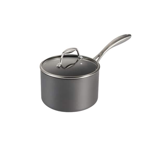 Tri-Ply Clad 3 Qt Stainless Steel Covered Sauce Pan - Glass Lid -  Tramontina US