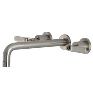 Whitaker 2-Handle Wall Mount Roman Tub Faucet in. Brushed Nickel