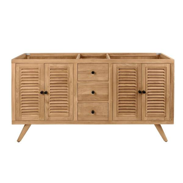 Harper 60 in. Bath Vanity Cabinet without Top in Natural Teak