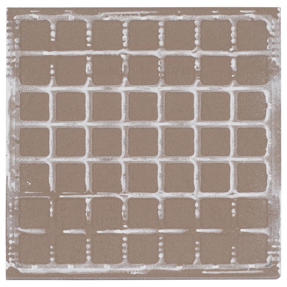 Bliss Beaux Blue and White Matte Porcelain Square Tile