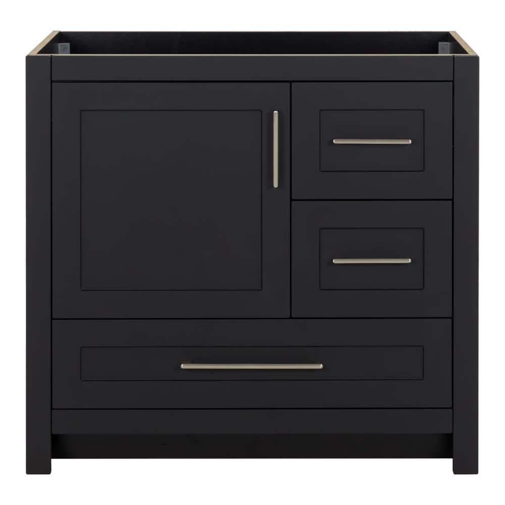 Craye 36 in. Bath Vanity Cabinet without Top in Matte Black