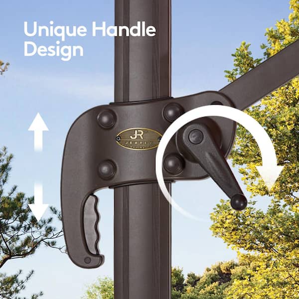 cantilever-offset patio umbrellas PURPLE LEAF 10ft Durable Outdoor Umbrella, UV Umbrella, Navy Blue, Garden Sun Umbrella Non-Current and more BCP sets Color:BLACK/SLATE lohasco 9 ft. Solar