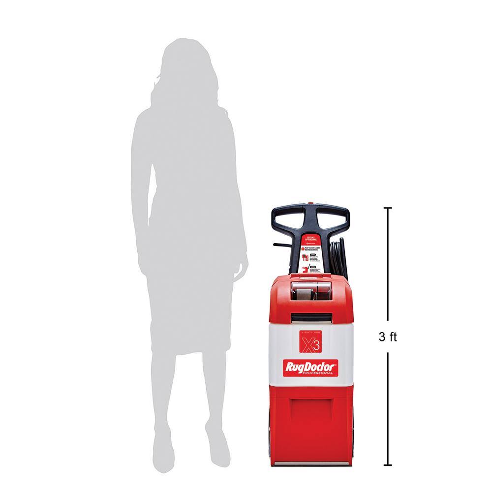 Rug Doctor Red Commercial Carpet Cleaner with Pet Solution
