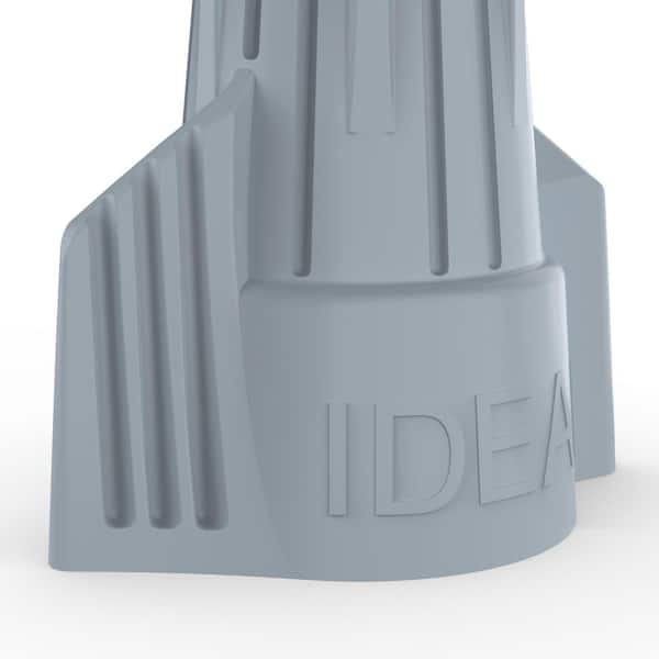 Easy-Twist Winged Wire Connectors - 18-8 AWG, 600V, Grey (Jar Of 50) For Secure Electrical Connections - View #8