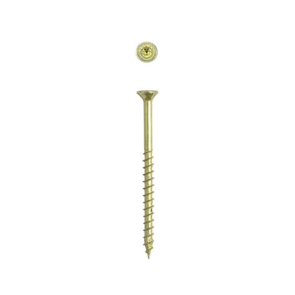 #8 x 2 in. Interior Flat Head Wood Screws Construction Framing Torx T-Star Plus (161 Each) 1 LB Bit Included