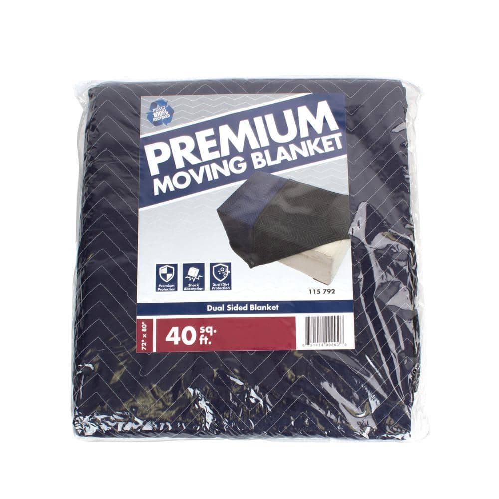 Pratt Retail Specialties 80 In L X 72 In W Premium Moving Blanket 2 Pack Prmmovblk2pck The Home Depot