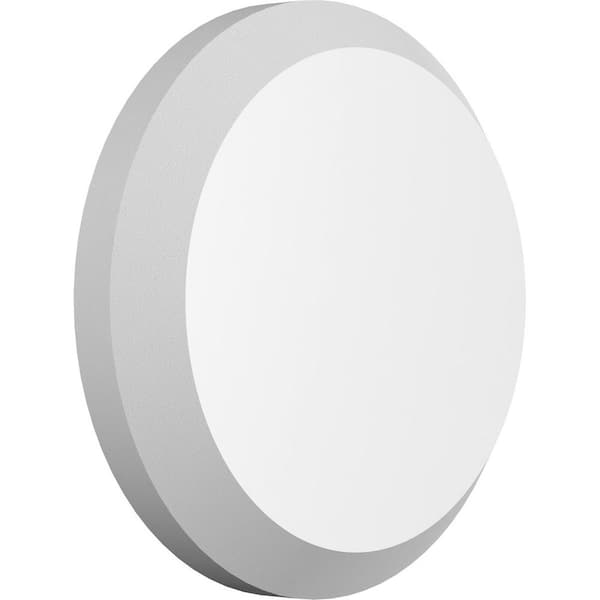 Ekena Millwork 1/2 in. x 3 in. x 3 in. PVC Standard Grayson Rosette with Beveled Edge Moulding
