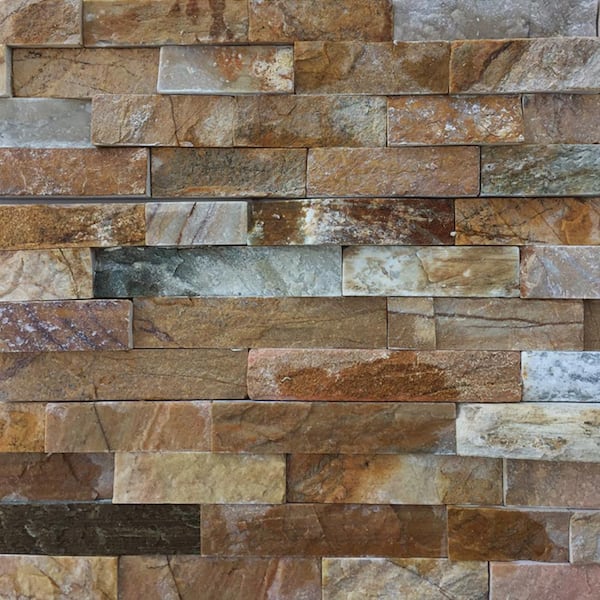 Golden White 6 x 16 x 8 in. Natural Stacked Stone Veneer Corner Siding Exterior/Interior Wall Tile (10-Box/45.8 sq ft)