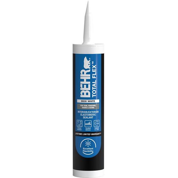 Behr Total Flex 10 1 Fl Oz White Elastomeric Window Door Sealant Bs3011 The Home Depot Behr Total Flex 10 1 Fl Oz White Elastomeric Window Door Sealant Bs3011 The Home Depot