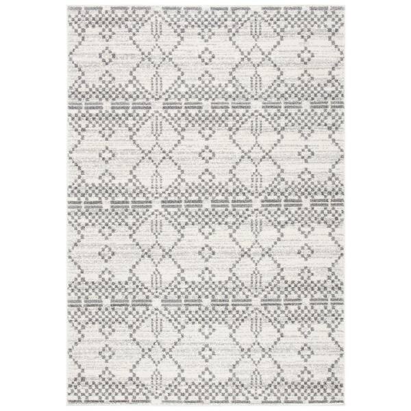 Tulum 7 x 9 Dark Gray/Ivory Tribal TUL634F Area Rug
