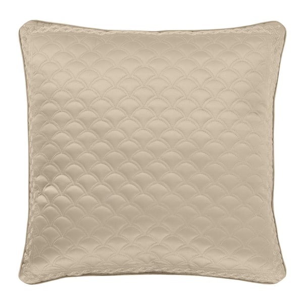 Vito White Polyester 18x18 Square Decorative Throw Pillow