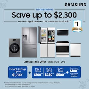 36 in. 26.7 cu. ft. Smart Side by Side Refrigerator with Family Hub in Stainless Steel, Standard Depth