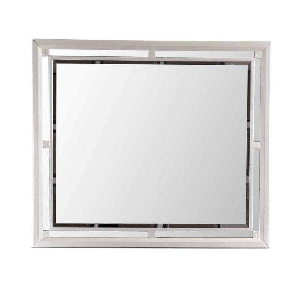Alana 36 in. x 42 in. Modern Rectangle Framed Dresser Mirror