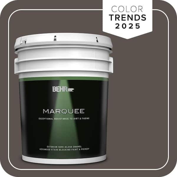 BEHR MARQUEE 5 gal. #MQ2-54 Gardeners Soil Semi-Gloss Enamel Exterior Paint & Primer