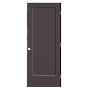 32 in. x 80 in. 1-Panel Lincoln Park Left-Hand Hollow Core Willow Wood Molded Composite Single Prehung Interior Door