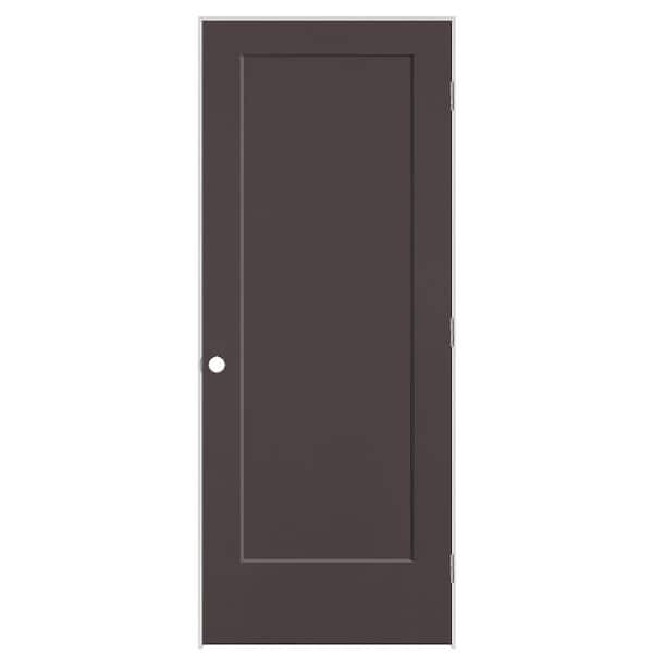 Masonite 32 in. x 80 in. 1-Panel Lincoln Park Left-Hand Hollow Core Willow Wood Molded Composite Single Prehung Interior Door