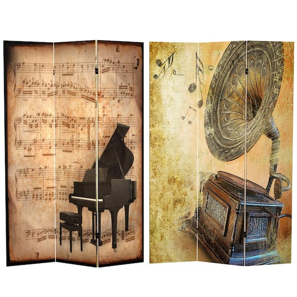 Oriental Furniture 6 ft. Printed 3-Panel Room Divider