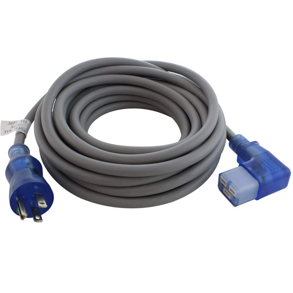 Medical Grade Power Cord With Left IEC C19 Connector 20ft 14 / 3 SJTW Indoor Extension Cord in Gray price history on PriceWatchPro