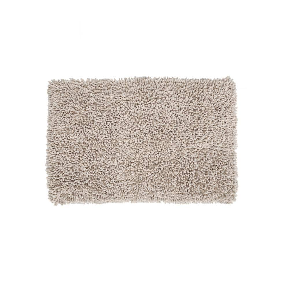 SUSSEXHOME Solid Gray Bathroom Rug, 1-Piece Bathroom Mat Set CAL-SLD-GY-2X4  - The Home Depot