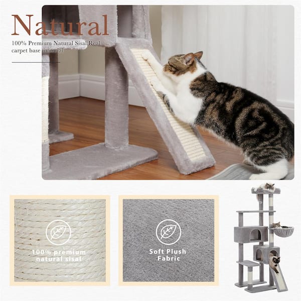 Foobrues Multi-Level Cat Tree Cat Tower for Indoor Cats with Sisal