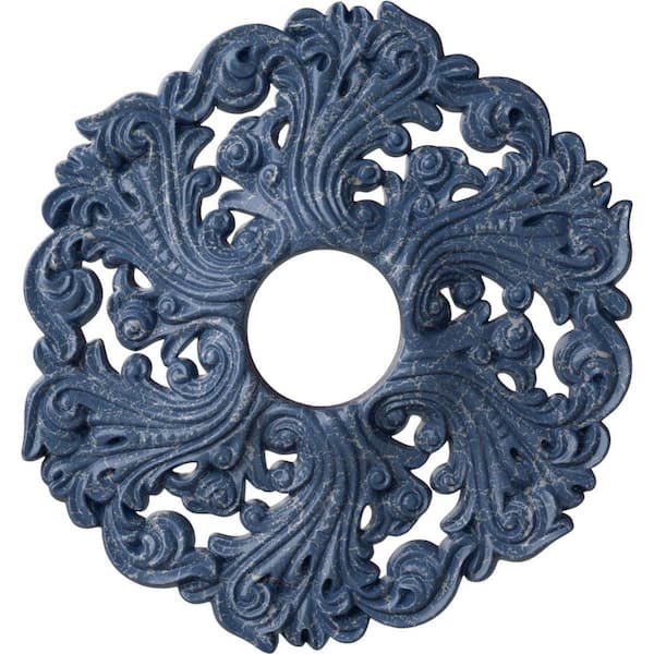 Ekena Millwork 1-3/4 in. x 19-5/8 in. x 19-5/8 in. Polyurethane Orrington Ceiling Medallion, Americana Crackle