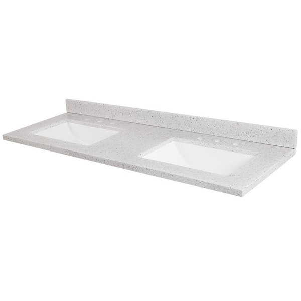 61-in Dune Solid Surface Bathroom Vanity Top 61-in Dune Solid Surface Bathroom Vanity Top
