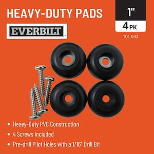1 in. Heavy Duty Anti-Skid Surface Pads (4-Pack)