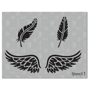 Feathers and Wings Stencil