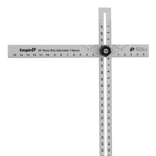 Empire 48 in. Adjustable T-Square 419-48 - The Home Depot