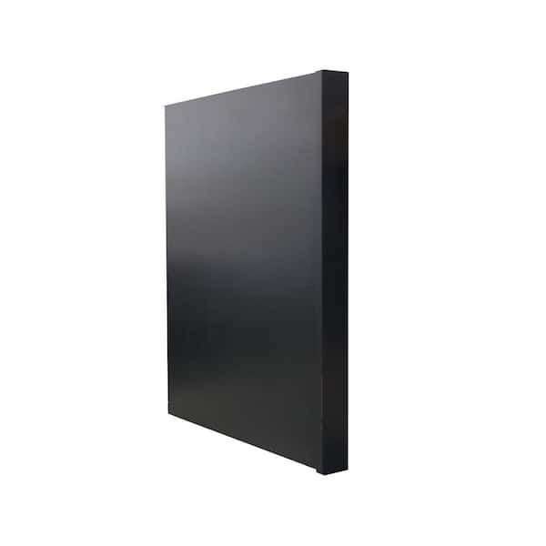 3-in W x 24-in D x 96-in H in Charcoal Black Kitchen Cabinet Fridge End Panel
